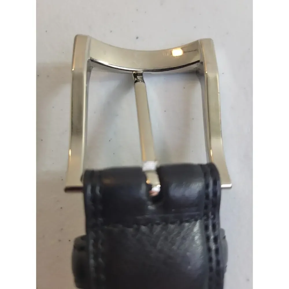 Belt Black Bonded Leather Career Work Business‎ Formal Dress Men's Size 44